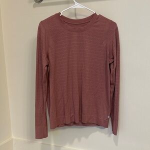 Lululemon Athletica Long Sleeve Top in dusty rose